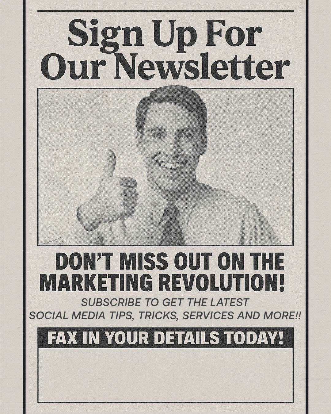 Fax Newsletter Sign Up